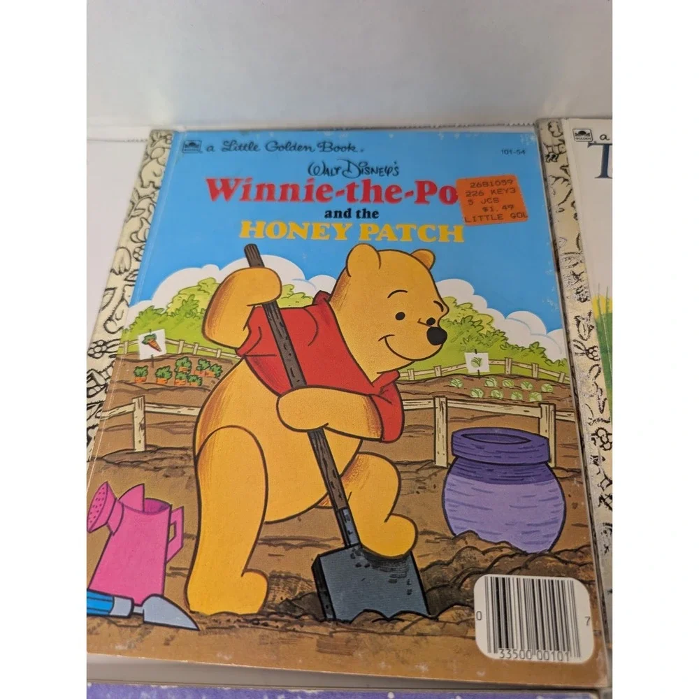 Vintage Little Golden Book Lot of‎ 5 Sesame Street Winnie the Pooh Frosty Cookie